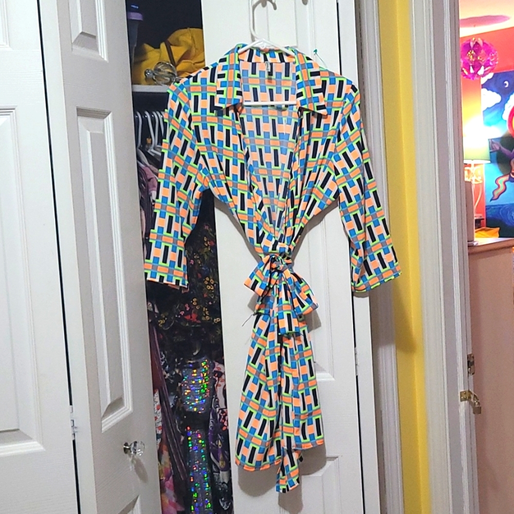 Retro wrap dress